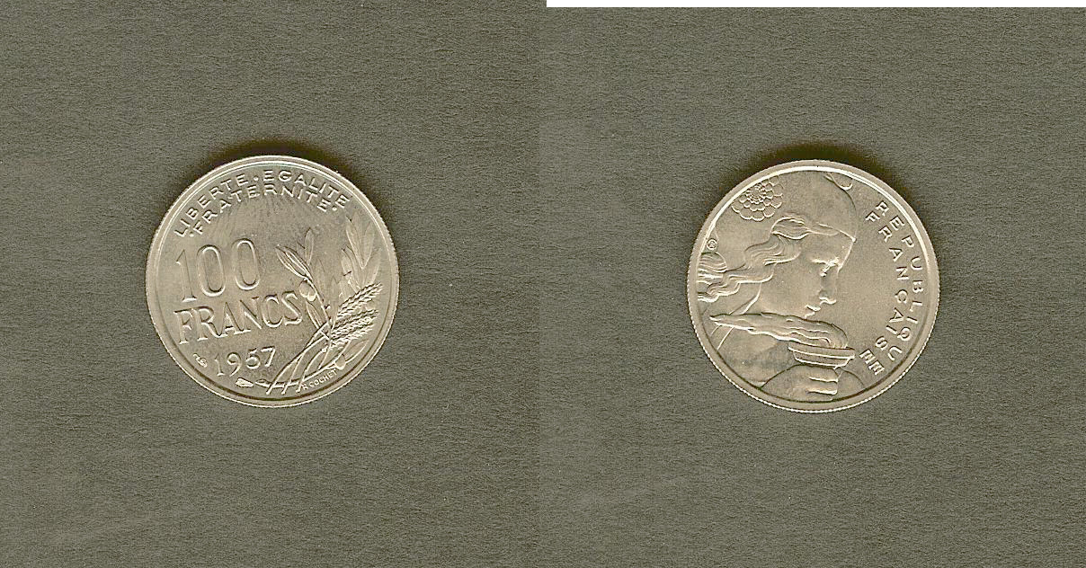 100 francs Cochet 1957 BU/FDC